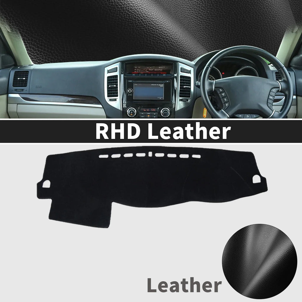 for Mitsubishi Pajero Shogun Montero 2006-2020 V80 V87 V93 V97 Dashmat Dashboard Cover Pad Protective Carpet DashMat Sunshade