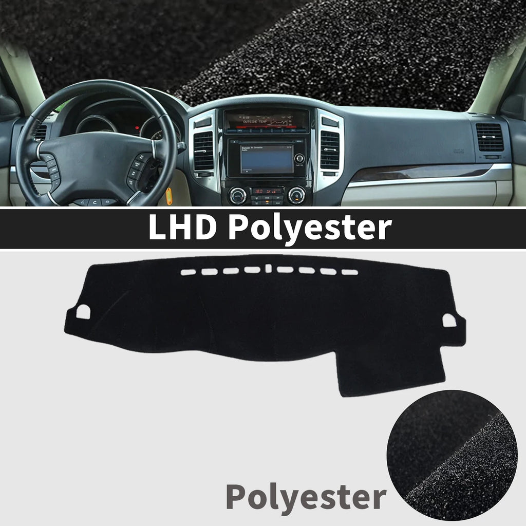 for Mitsubishi Pajero Shogun Montero 2006-2020 V80 V87 V93 V97 Dashmat Dashboard Cover Pad Protective Carpet DashMat Sunshade