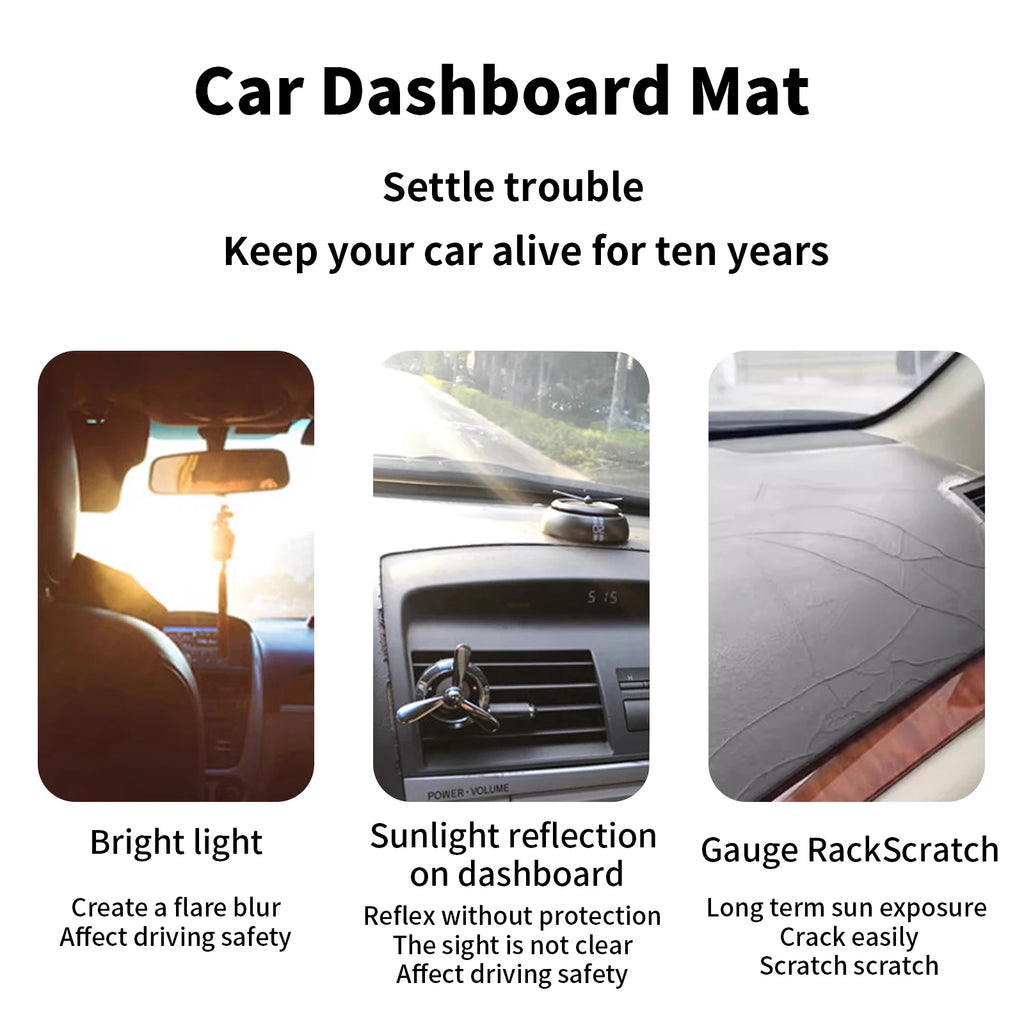 for Mitsubishi Pajero Shogun Montero 2006-2020 V80 V87 V93 V97 Dashmat Dashboard Cover Pad Protective Carpet DashMat Sunshade