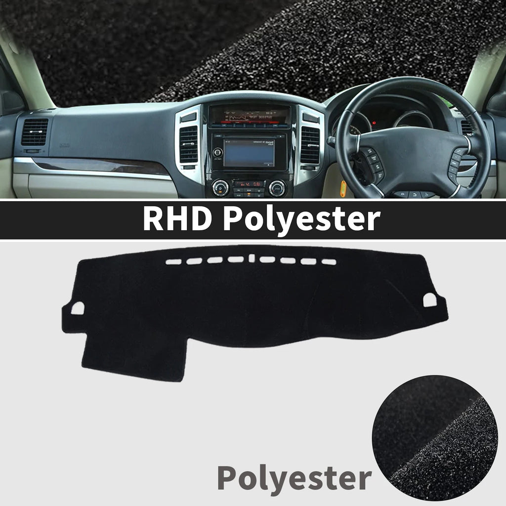 for Mitsubishi Pajero Shogun Montero 2006-2020 V80 V87 V93 V97 Dashmat Dashboard Cover Pad Protective Carpet DashMat Sunshade